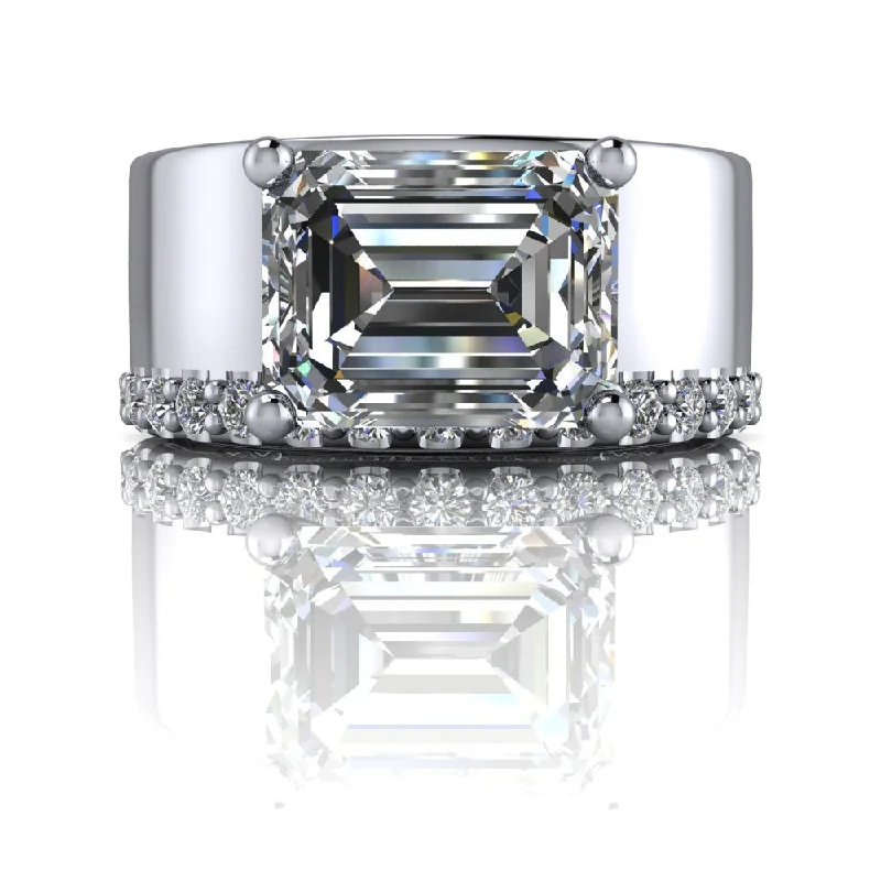 luxurious engagement rings for women -Alia No. 1 Moissanite Ring