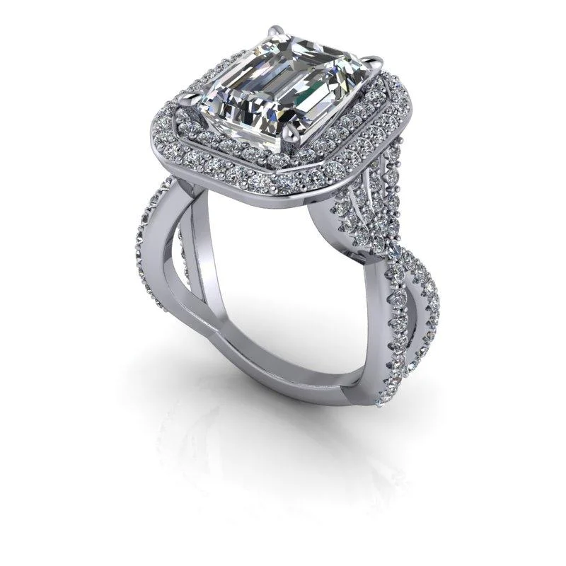 luxurious engagement rings for women -Amaya No. 1 Moissanite Ring