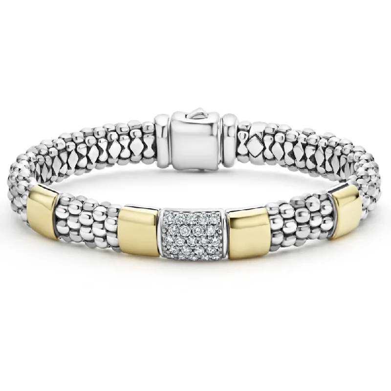 chic bracelets for women -Lagos Gold Station Diamond Bracelet