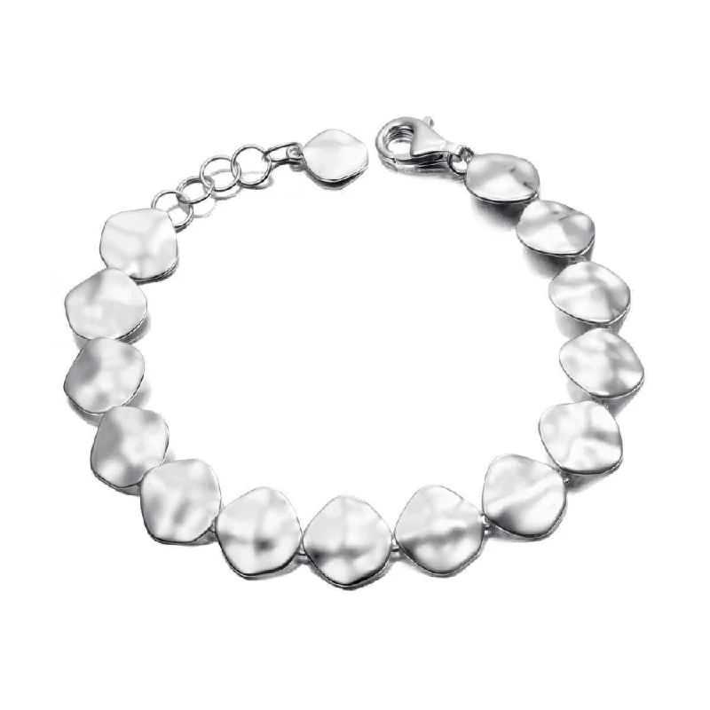 bold bracelets for women -Jorge Revilla Aqua Collection Bracelet in Sterling Silver