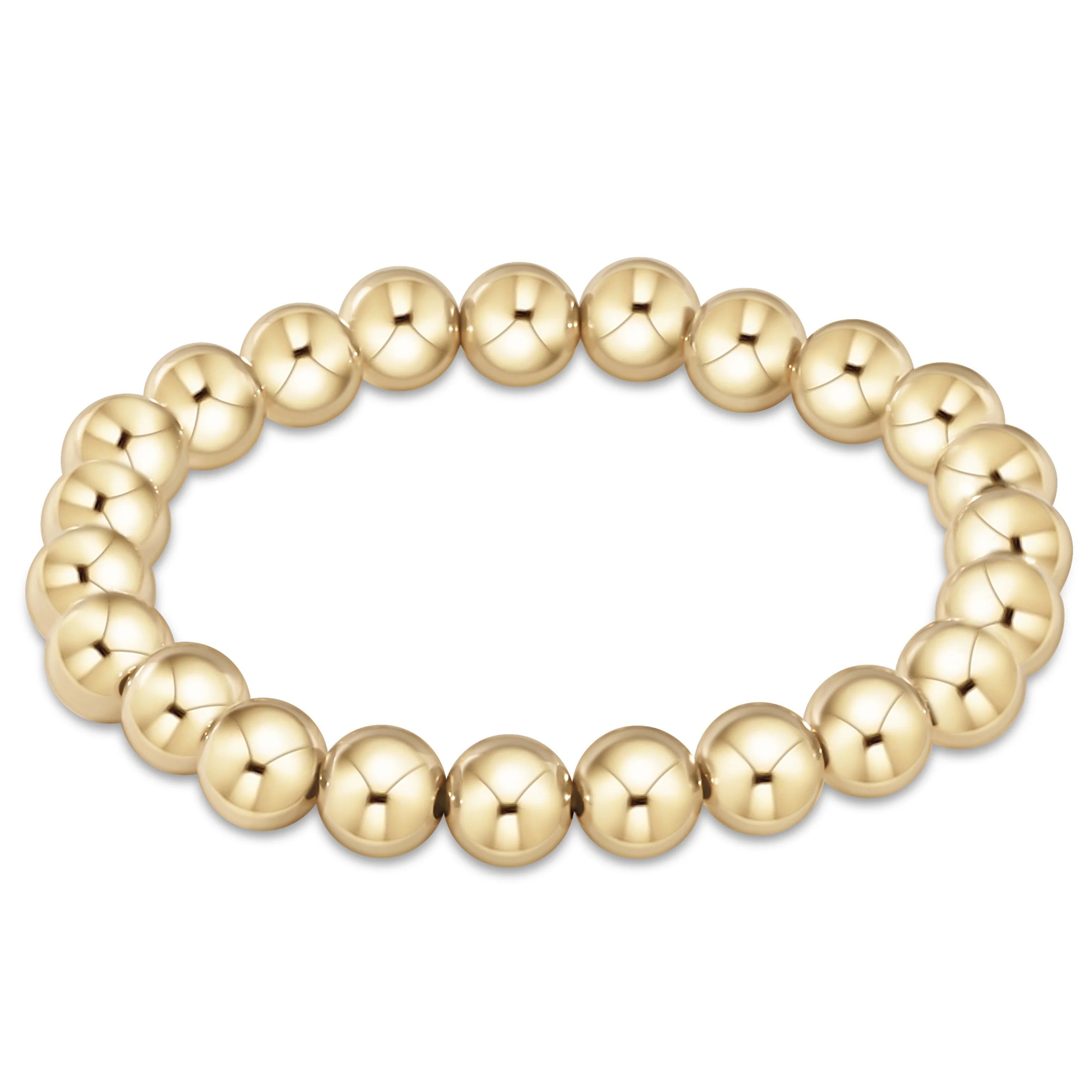 opal bracelets for women -enewton 6.25" Classic Gold Bead Bracelet - 8mm