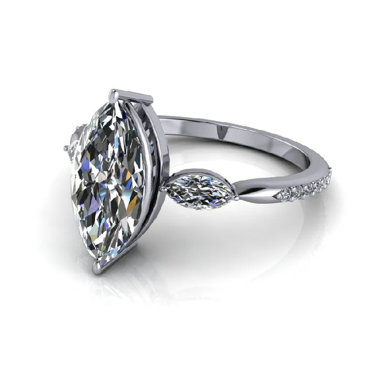 vintage engagement rings for women -Acacia No. 1 Moissanite Ring