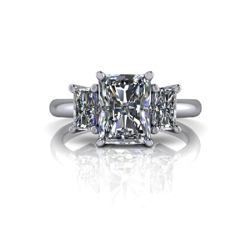 contemporary engagement rings for women -Emersyn No. 1 Moissanite Ring