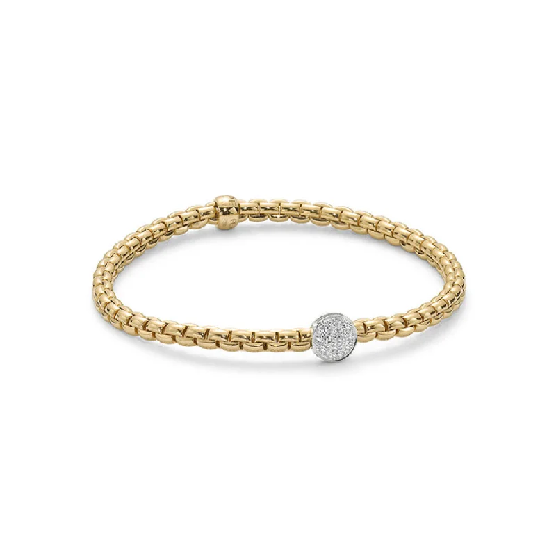 romantic bracelets for women -Fope 18k Gold EKA Flex'it Bracelet