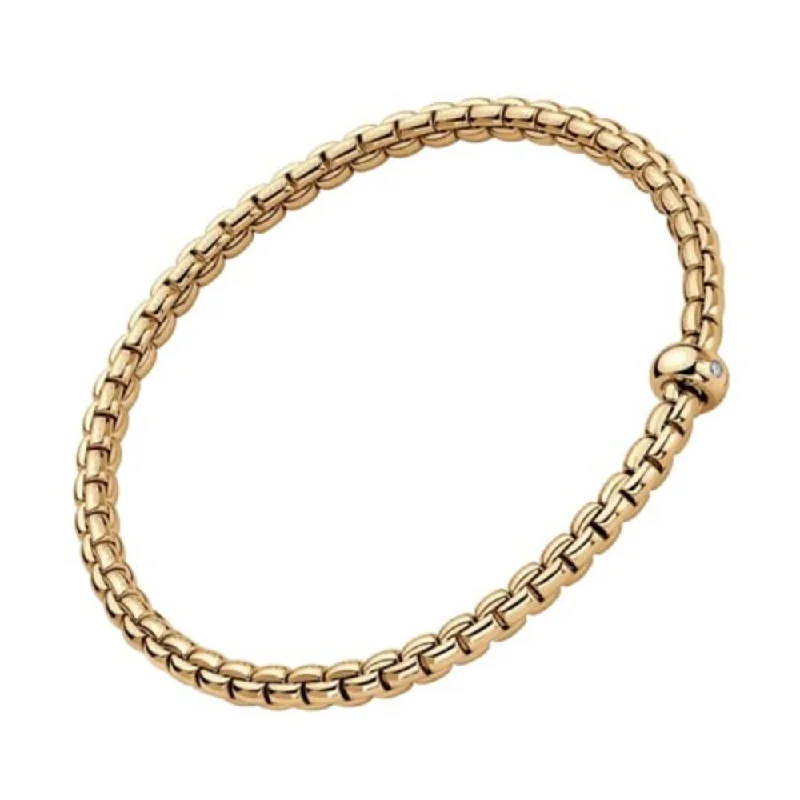 beaded bracelets for women -Fope 18k Yellow Gold Eka Flex'it Bracelet