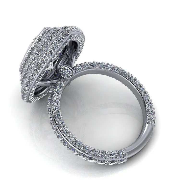 eco-friendly engagement rings for women -Aurora No. 1 Moissanite Ring