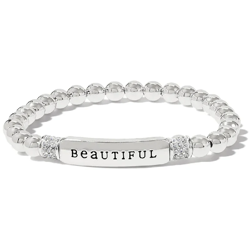 heart bangles for women -Brighton Meridian Petite Stretch Bracelet