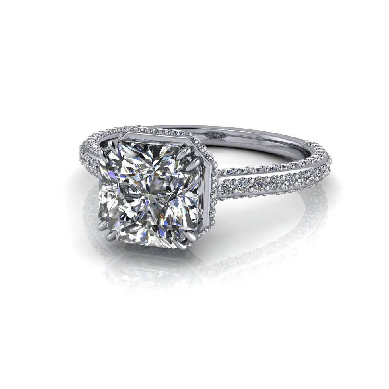 lab-grown diamond engagement rings for women -Eden No. 1 Moissanite Ring