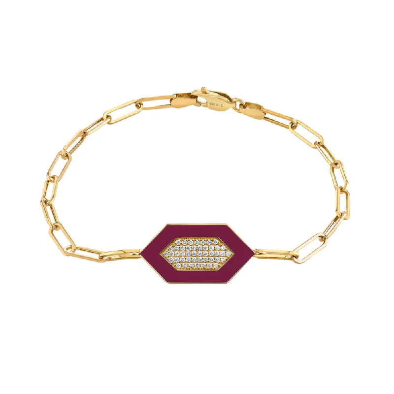 inspirational bracelets for women -Michael M. Chroma Pave Hexagon Bracelet