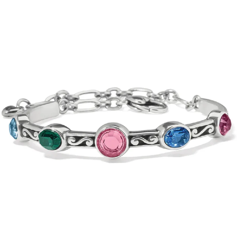 diamond bracelets for women -Brighton Elora Gems Bar Bracelet