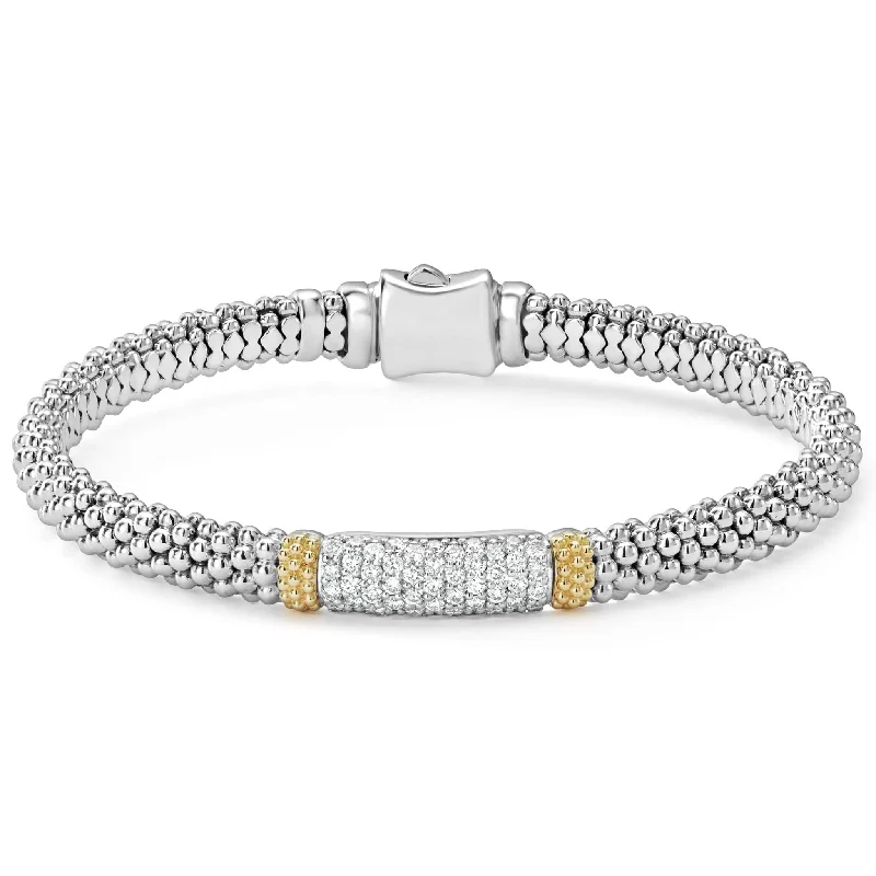 boho bangles for women -Caviar Diamond Bracelet | 6mm