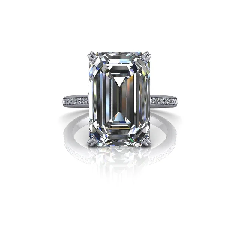 engagement rings with colored diamonds for women -Nevada No. 1 Moissanite Ring