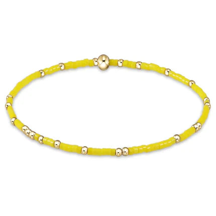 engraved bracelets for women -enewton 6.25" Gameday Hope Unwritten Bracelet - Golden Yellow