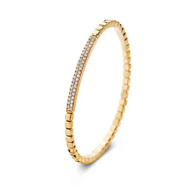 chic bracelets for women -0.46ctw, 18K Yellow Gold Tresore Stretch Bracelet