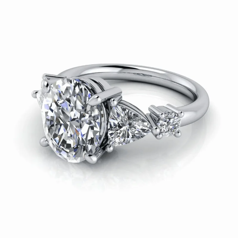 antique engagement rings for women -Alda No. 1 Moissanite Ring