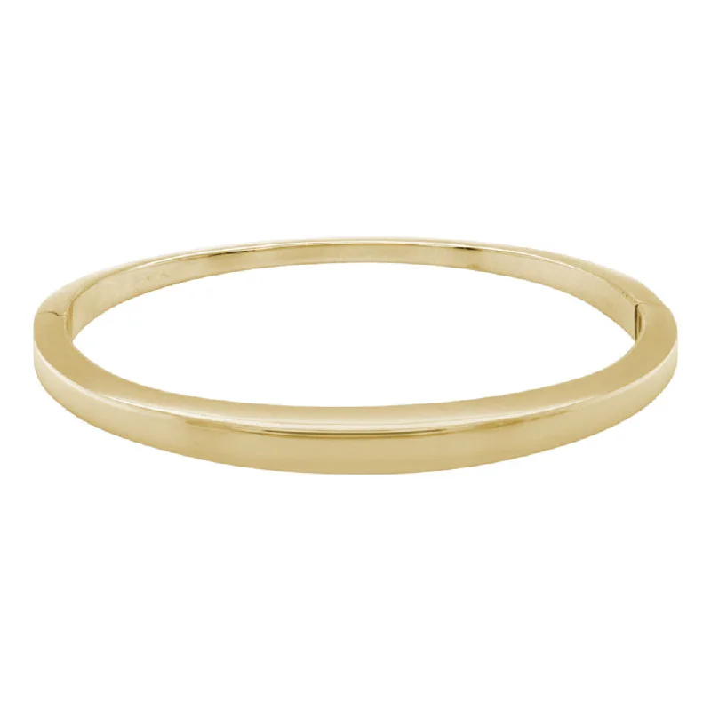 chic bracelets for women -14k Gold Tapered Bangle Bracelet