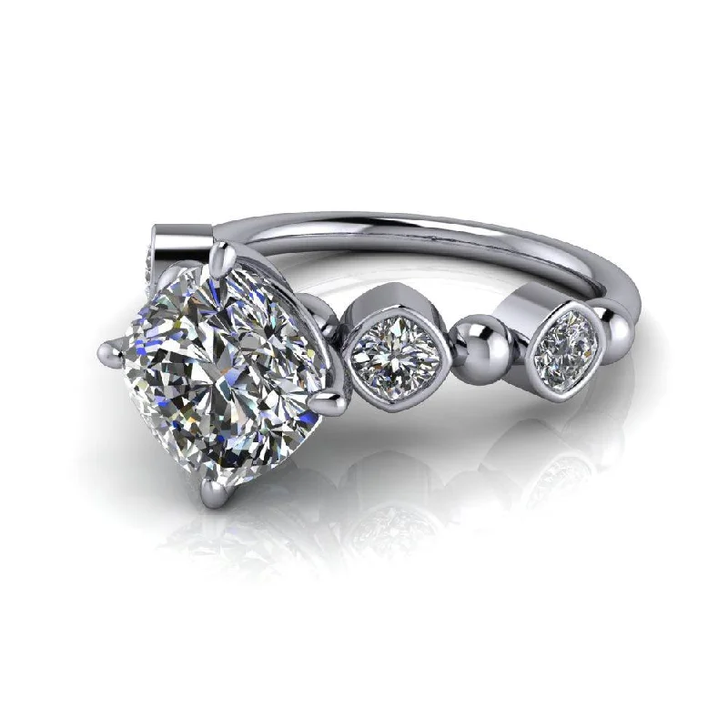 unique vintage engagement rings for women -Sabrina No. 1 Moissanite Ring