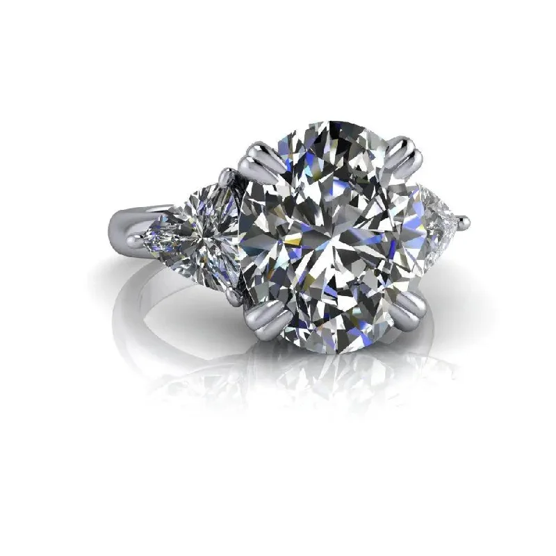 personalized engagement rings for women -Lulu No. 1 Moissanite Ring