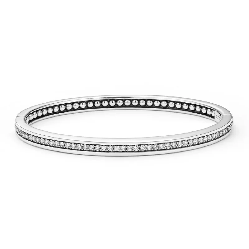 rainbow bracelets for women -Lagos Caviar Spark Diamond Bangle Bracelet, 5mm