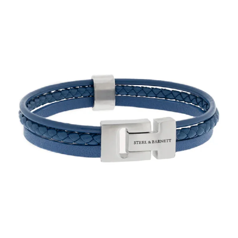 rainbow bracelets for women -Steel & Barnett Men's Leather "Casual Cole" Bracelet