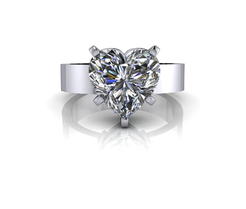 personalized engagement rings for women -Veronica No. 2 Moissanite Ring