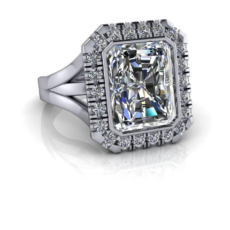 contemporary diamond engagement rings for women -Catalina No. 1 Moissanite Ring