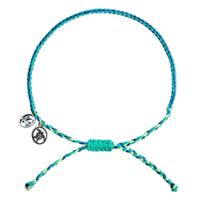 hand-stamped bracelets for women -4Ocean June 2024 Limited Edition Sea Turtle Braided Bracelet