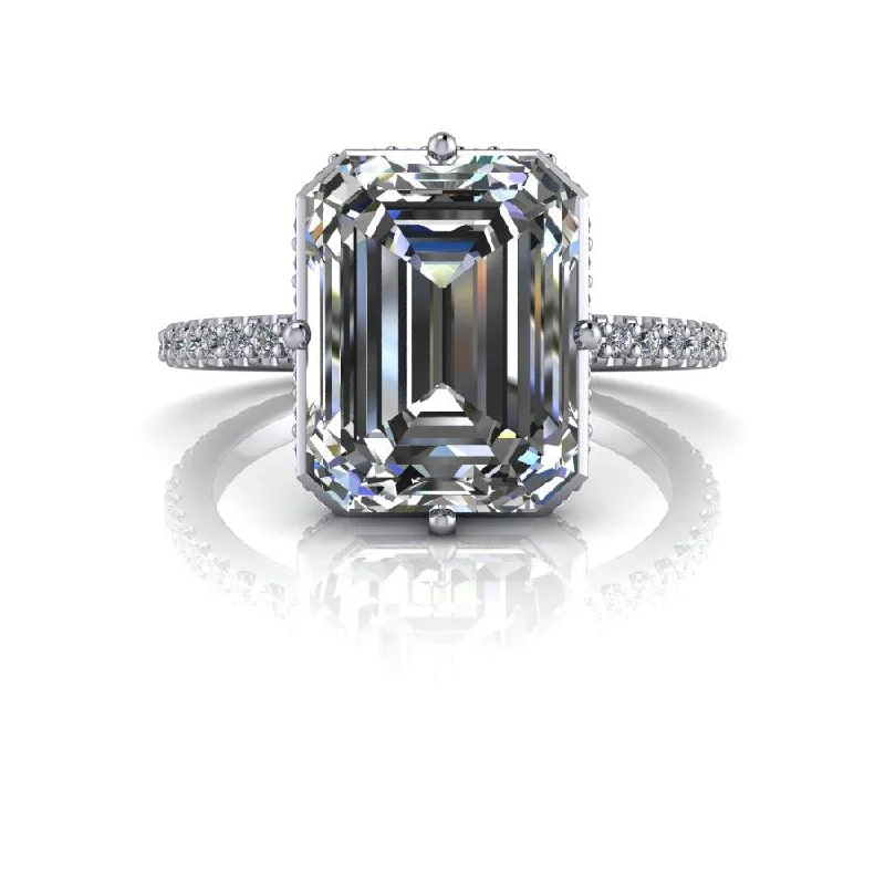 solitaire engagement rings for women -Hayes No. 1 Moissanite Ring