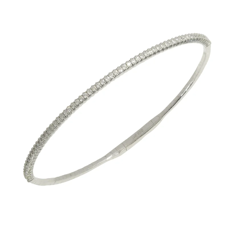 etched bracelets for women -Diamond Bangle Bracelet