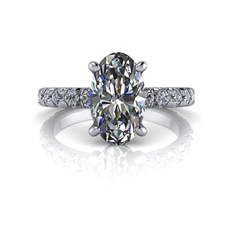 cushion cut engagement rings for women -Olive No. 1 Moissanite Ring